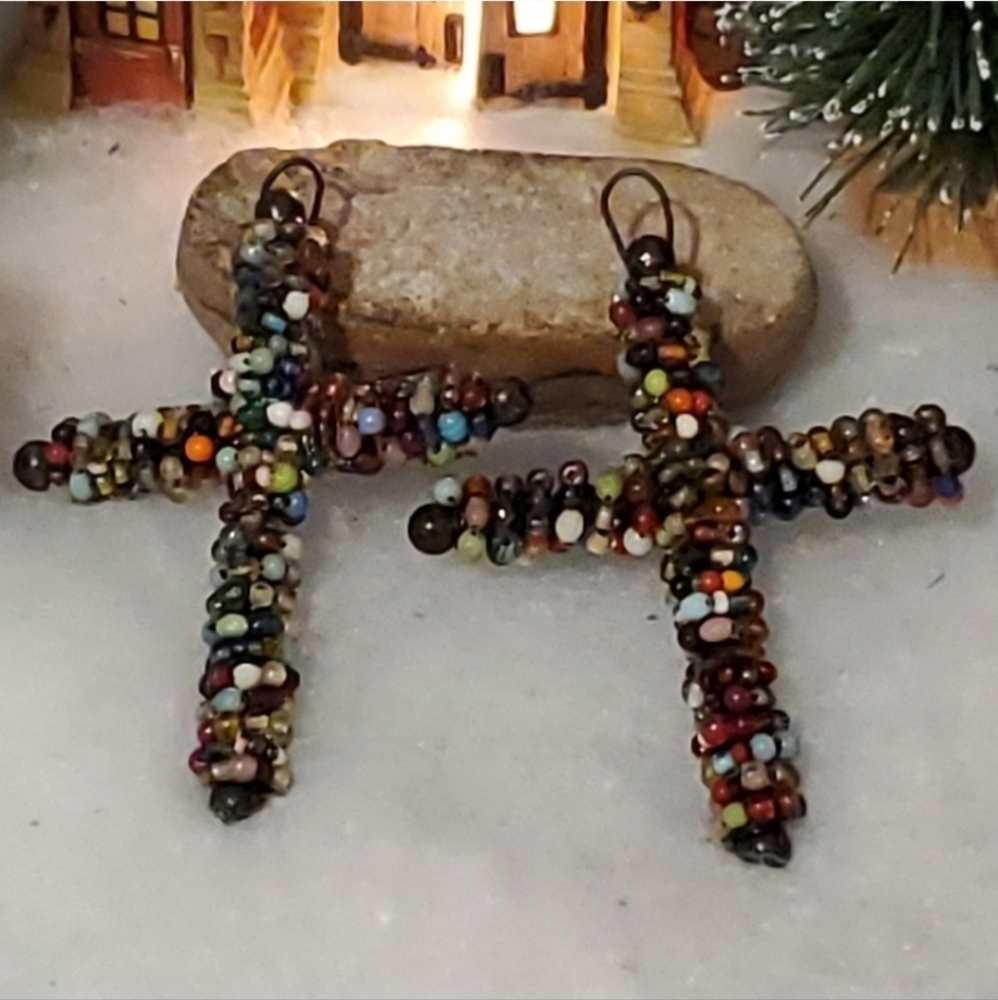 Multi-color Beaded Crosses